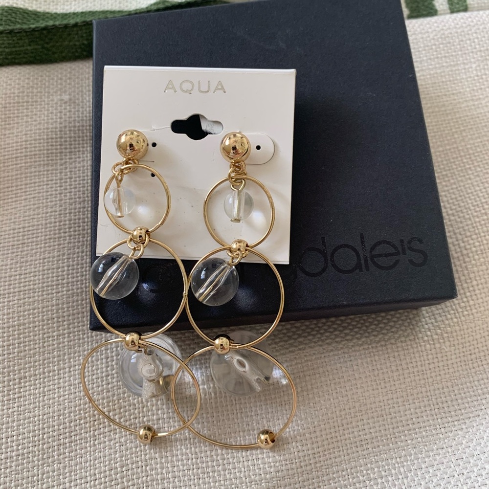 Aqua Earrings Brand New